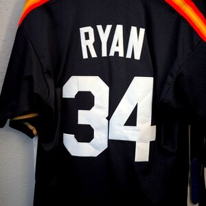 Nolan Ryan #34 Cooper's Town vintage Houston Astros jersey Michell and Ness